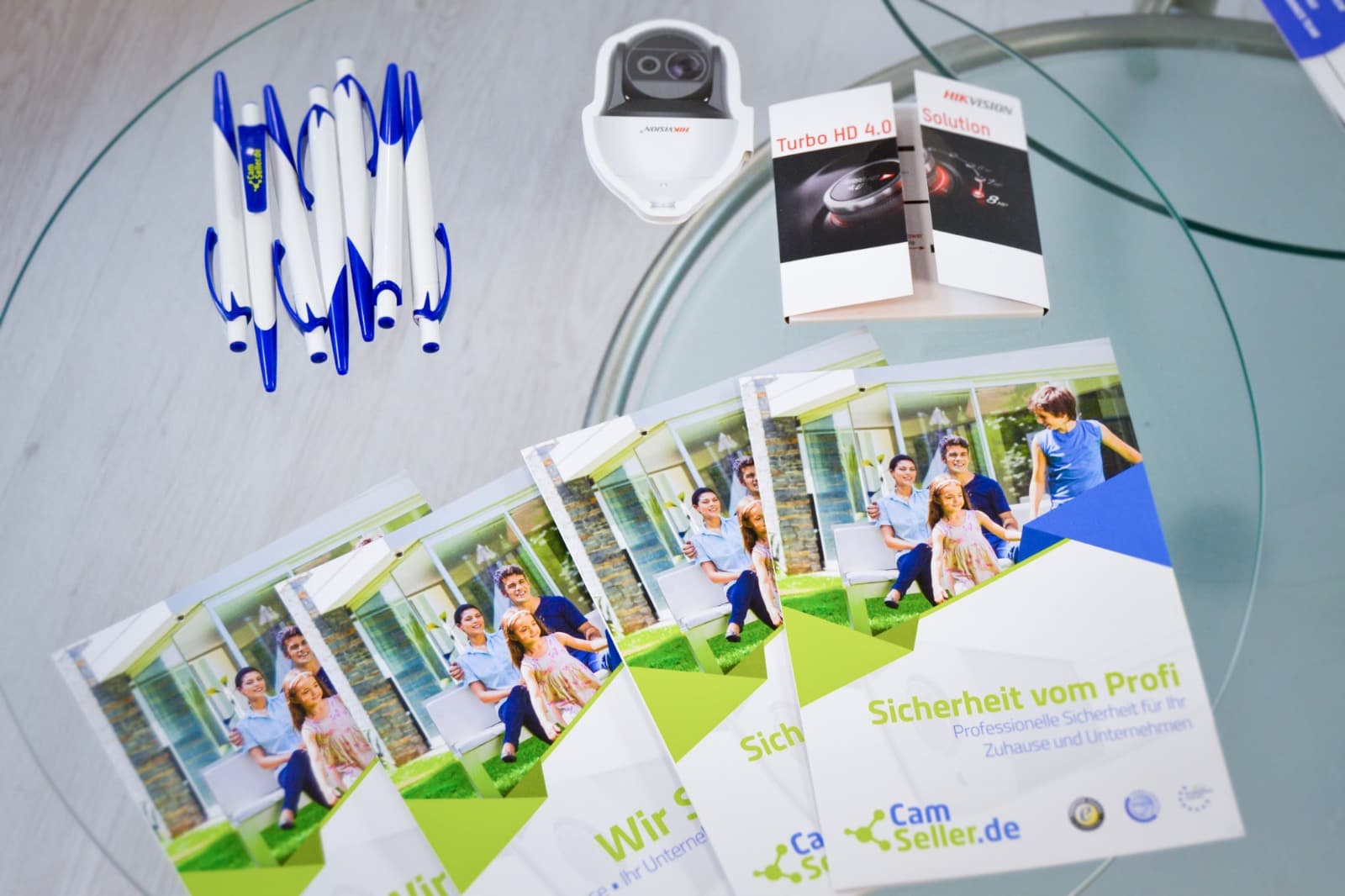 Camseller Informationsmaterial, Sicherheit vom Profi